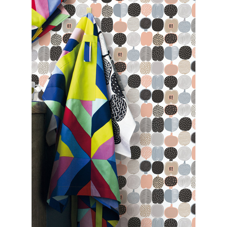 Marimekko Kompotti 18' L x 20.8" W Peel and Stick Wallpaper Roll Wayfair Canada